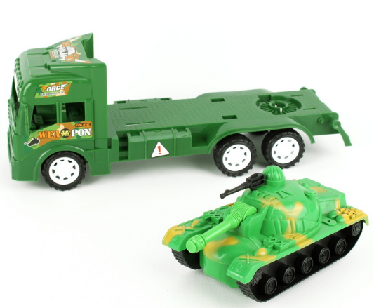 Автовоз военный с техникой (с танком). Игрушка - фото 4 - id-p225503279