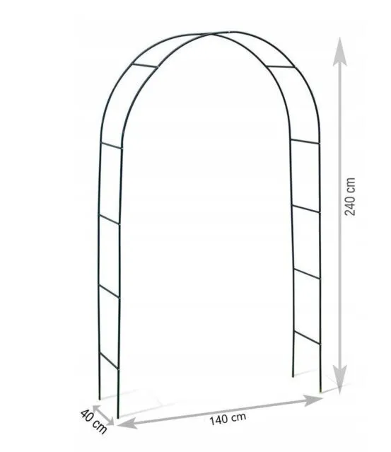 Арка садовая для вьющихся растений (240*140*37см) трубка 13*0,35мм - фото 9 - id-p225504186