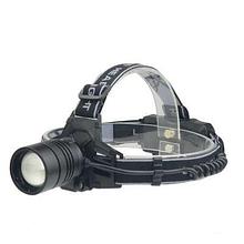 Фонарик налобный, аккумулятор 2*18650 + зарядка micro, диод P90, Zoom, YM-8052-P90