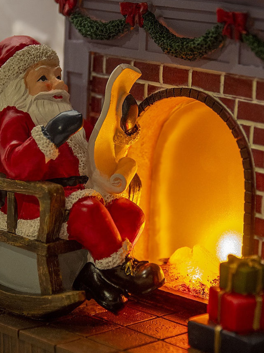 Фигурка декоративная Дед Мороз под фонарем 40 см - фото 5 - id-p225503327