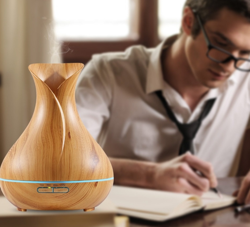 Увлажнитель воздуха (аромадиффузер) Aroma Diffuser с таймером на 1/3/6 часов и LED-подсветкой, 400 ml - фото 9 - id-p225505154