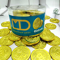 Золотые шоколадные монеты «Bitcoin», набор 20 монеток (Россия)