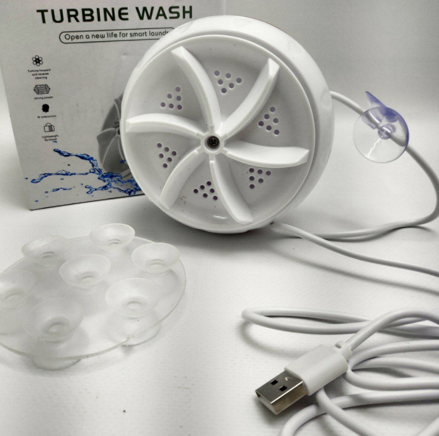 Ультразвуковая мини-стиральная машина USB Turbine Wash - фото 10 - id-p225504289