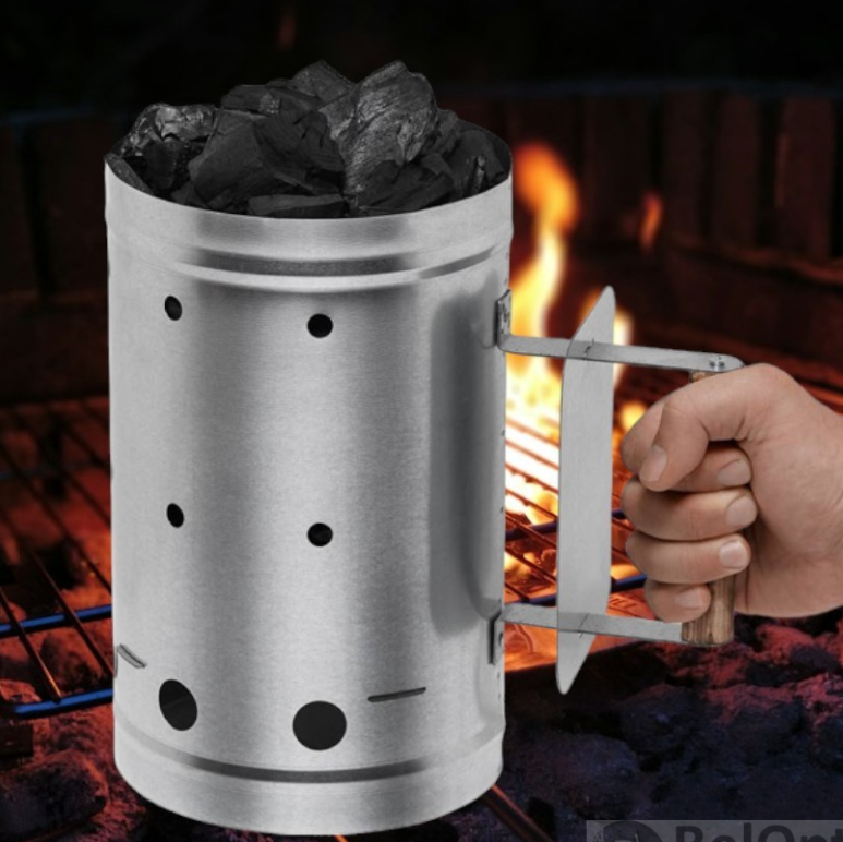 Стартер для розжига угля, 7 литров / Оцинкованная сталь, защитный экран - фото 1 - id-p225506192