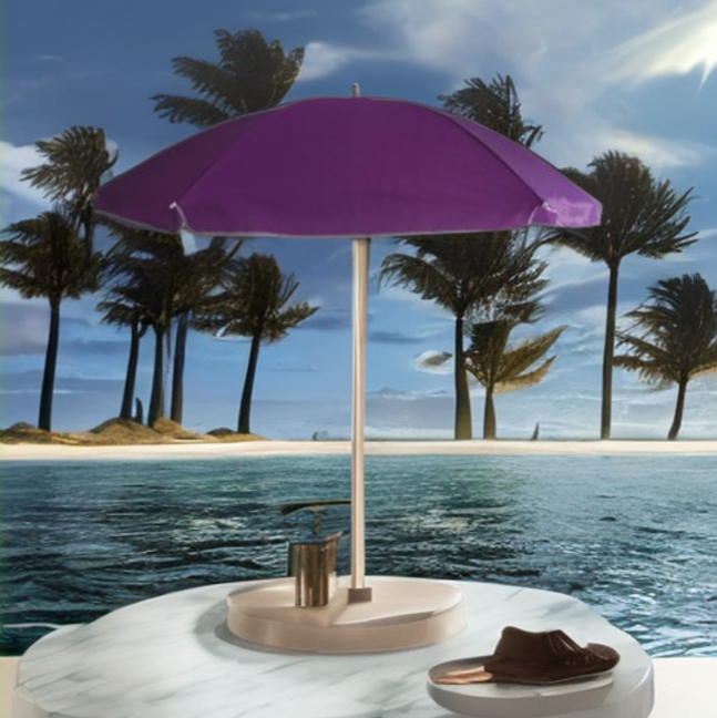 Зонт пляжный BU-70 диаметр 175 см, складная штанга 205 см, с наклоном /20 - фото 1 - id-p225504322