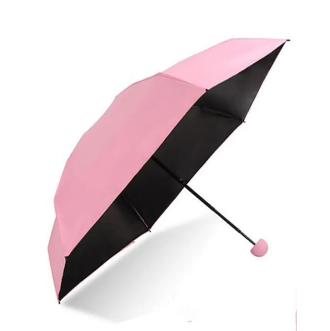 Зонт Mini Pocket Umbrella в капсуле (карманный зонт) Розовый - фото 4 - id-p225504326
