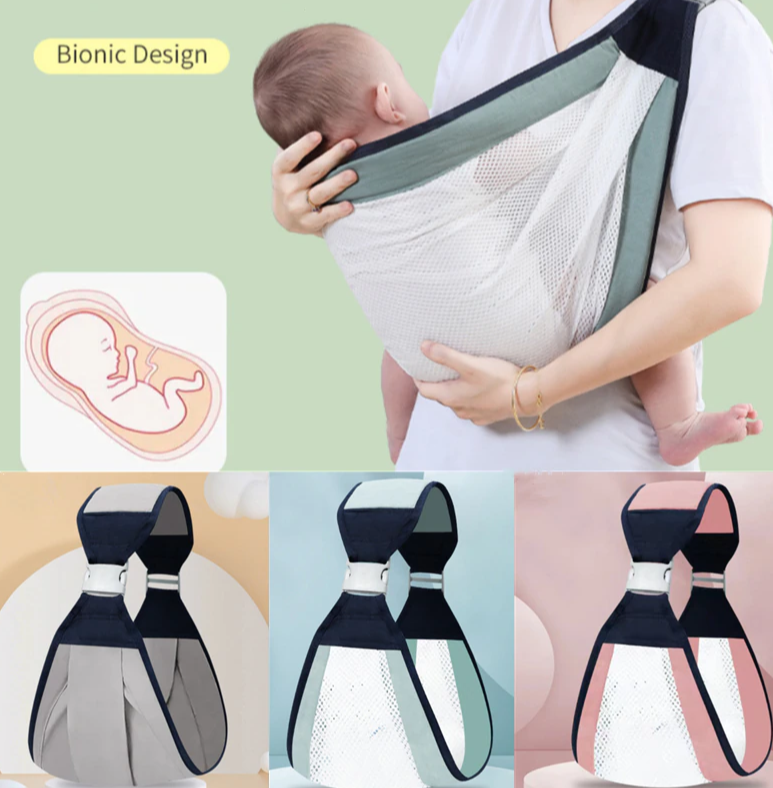 Слинг - переноска для малыша Baby Sling / Эрго - рюкзак через плечо от 0 месяцев + - фото 2 - id-p225504333