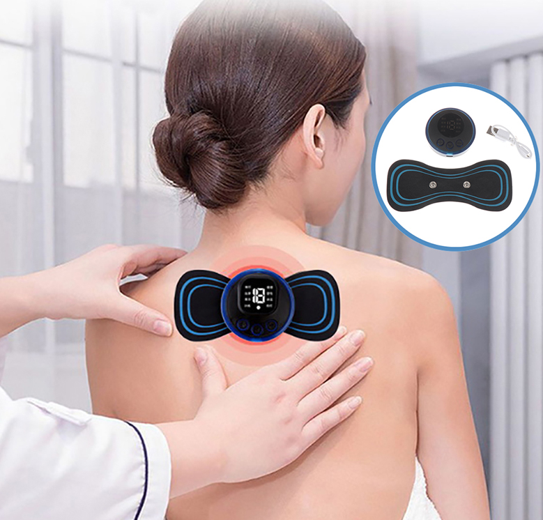 Массажер миостимулятор - лимфодренажный электрический для тела Mini Massager EMS (8 видов массажа, 19 уровней - фото 4 - id-p225504336