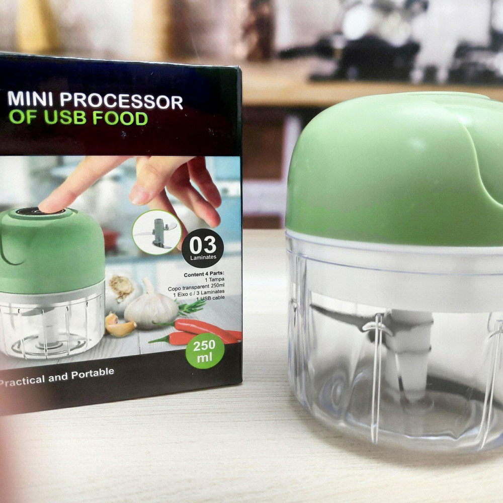 Измельчитель для кухни Mini processor of USB FOOD 250 ml - фото 8 - id-p225504355