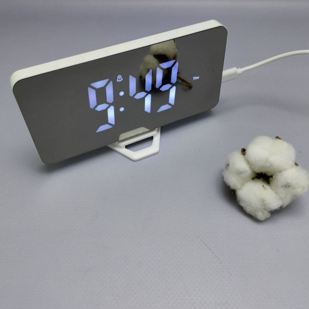 Настольные часы будильник электронные LED digital clock (USB, будильник, календарь, датчик температуры) - фото 3 - id-p225505326