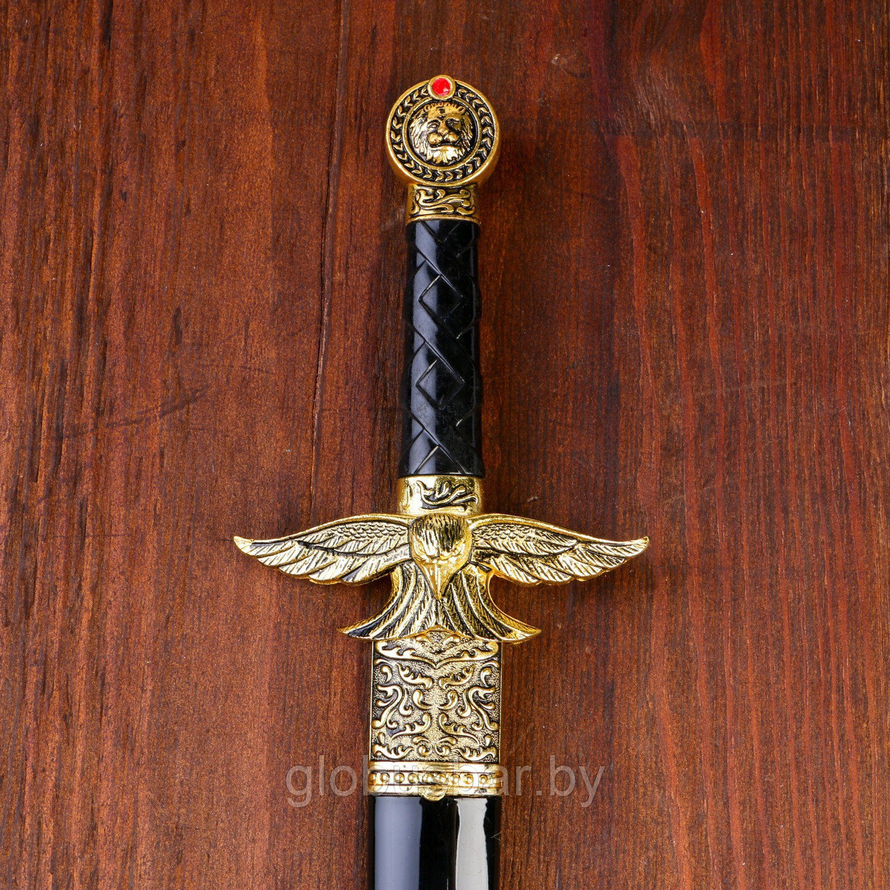 Кортик сувенирный ножны металл золотой орел - фото 3 - id-p144426558