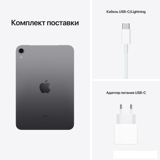 Планшет Apple iPad mini 2021 64GB MK7M3 (серый космос) - фото 10 - id-p224104267