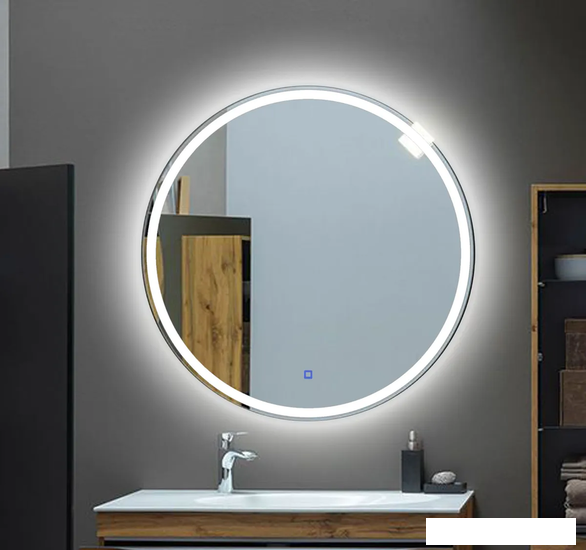 Пекам Зеркало LED Ring1-70х70s (с сенсором на прикосновение) - фото 3 - id-p225069043