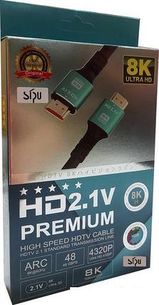 Кабель SIPU BC 8K HDMI - HDMI (5 м, черный), фото 2