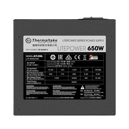 Блок питания Thermaltake Litepower 650W [LTP-0650P-2] - фото 4 - id-p225432566