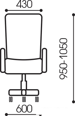 Кресло Brabix Wings MG-306 (серый) - фото 6 - id-p225282821