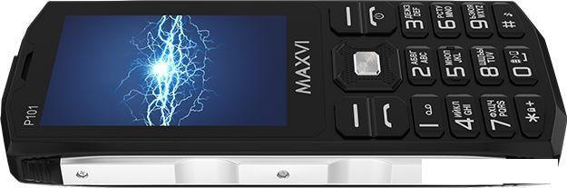 Кнопочный телефон Maxvi P101 (черный), фото 2