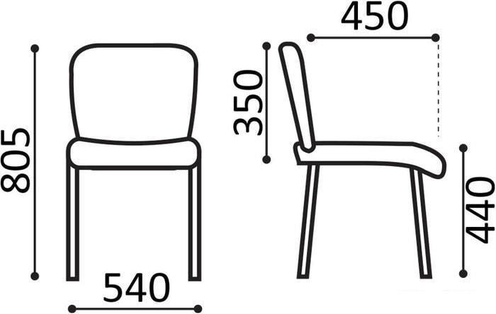 Офисный стул Brabix Iso CF-005 (ткань, черный) - фото 4 - id-p225433084