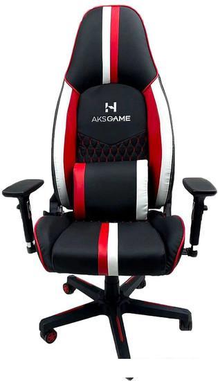 Кресло AksHome Bolid Eco 80349 (белый/черный/красный) - фото 3 - id-p224896065
