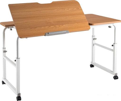 Стол ErgoSmart Overbed Big Desk (дуб натуральный/белый), фото 2