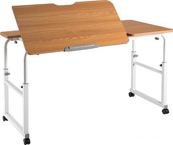Стол ErgoSmart Overbed Big Desk (дуб натуральный/белый)