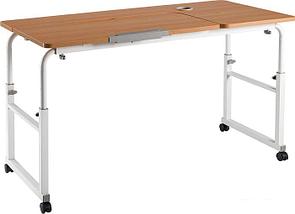 Стол ErgoSmart Overbed Big Desk (дуб натуральный/белый), фото 2