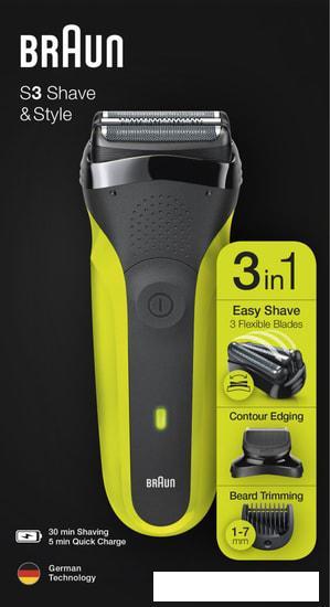 Электробритва Braun Series 3 Shave&Style 300BT (зеленый) - фото 9 - id-p225449537