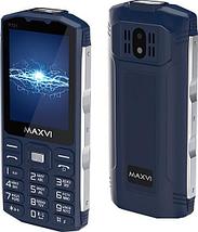 Кнопочный телефон Maxvi P101 (синий), фото 2