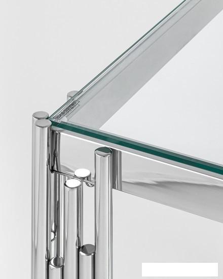 Журнальный столик Stool Group Гэтсби 55x55 EET-027 (прозрачное стекло/сталь серебристый) - фото 2 - id-p224896550