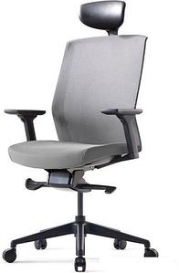 Кресло Bestuhl J1 Black Pl с подголовником (серый)