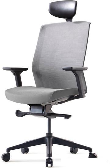 Кресло Bestuhl J1 Black Pl с подголовником (серый) - фото 1 - id-p225283566