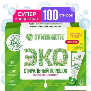 Стиральный порошок Synergetic в стиках 100 шт