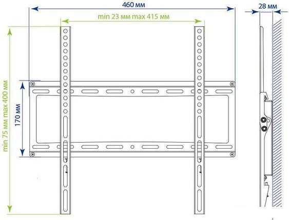 Кронштейн Kromax IDEAL-4W (белый), фото 2