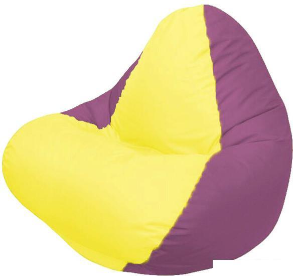 Кресло-мешок Flagman Relax Г4.1-028 (бордовый/желтый) - фото 1 - id-p225158738