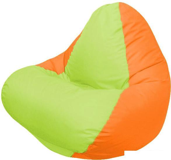 Кресло-мешок Flagman Relax Г4.1-013 (оранжевый/салатовый) - фото 1 - id-p225284271