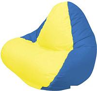 Кресло-мешок Flagman Relax Г4.1-029 (синий темный/желтый)