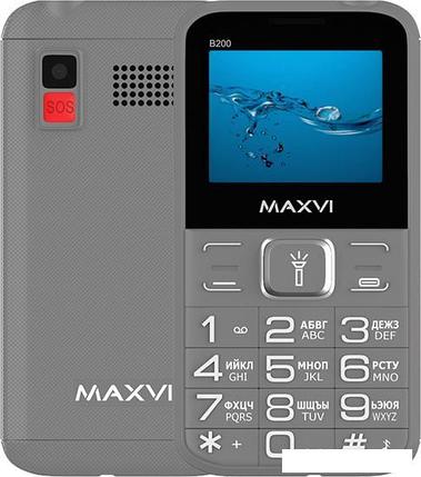 Кнопочный телефон Maxvi B200 (серый), фото 2