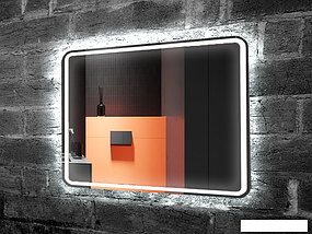 Пекам Зеркало LED Marta1-100х80spcl (сенсор прикосн./подогрев/часы), фото 3