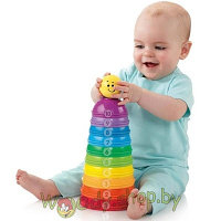 Игрушка «Блестящие основы» Пирамидка из формочек «Маленький большой» Fisher Price W4472