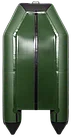 Надувная лодка Аква 2900 (слань-книжка, киль) зеленый/черный, фото 2