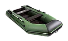 Надувная лодка Аква 2900 (слань-книжка, киль) зеленый/черный, фото 3