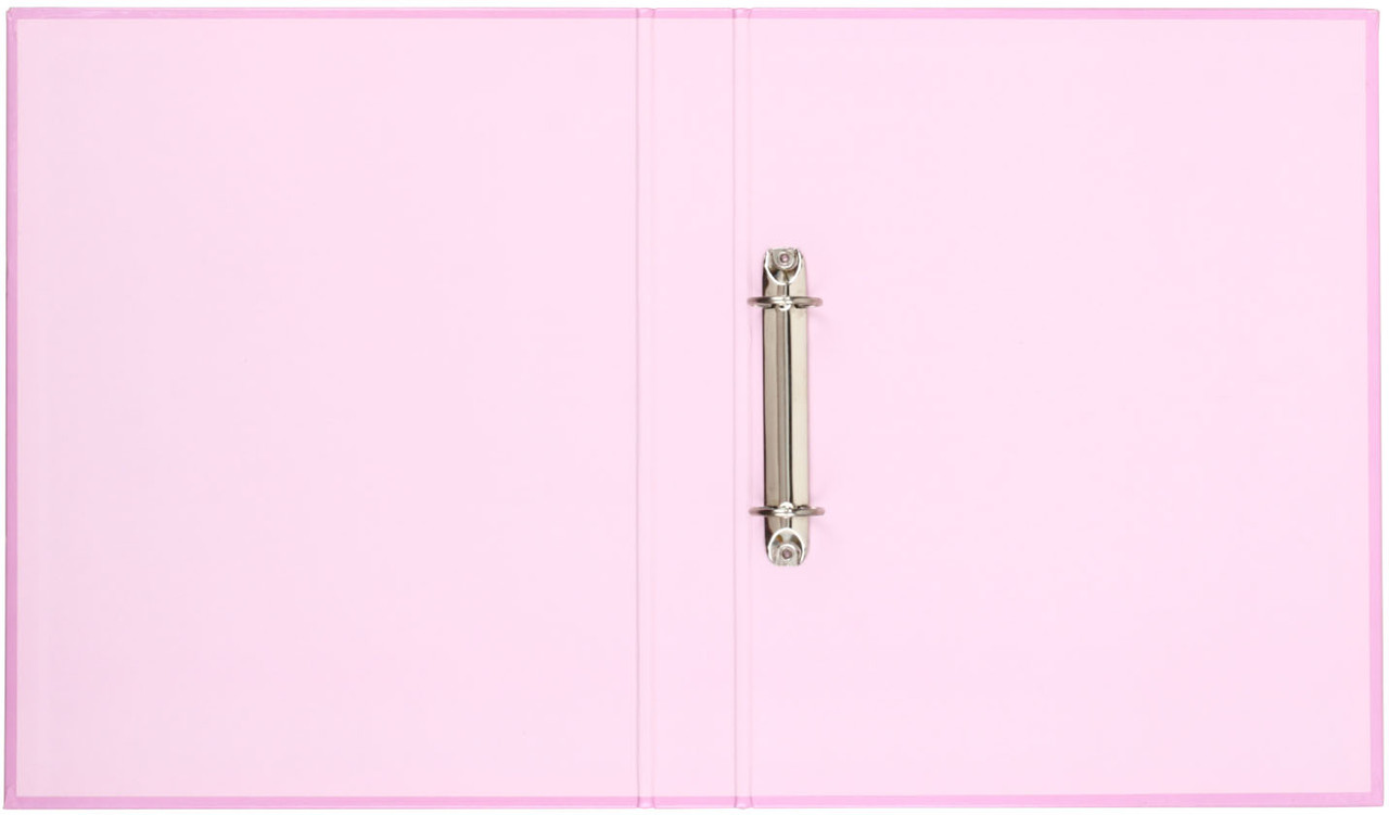 Папка-регистратор на 2 кольца №1School корешок 35 мм, диаметр кольца 25 мм, Kitty, розовый