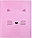 Папка-регистратор на 2 кольца №1School корешок 35 мм, диаметр кольца 25 мм, Kitty, розовый, фото 2