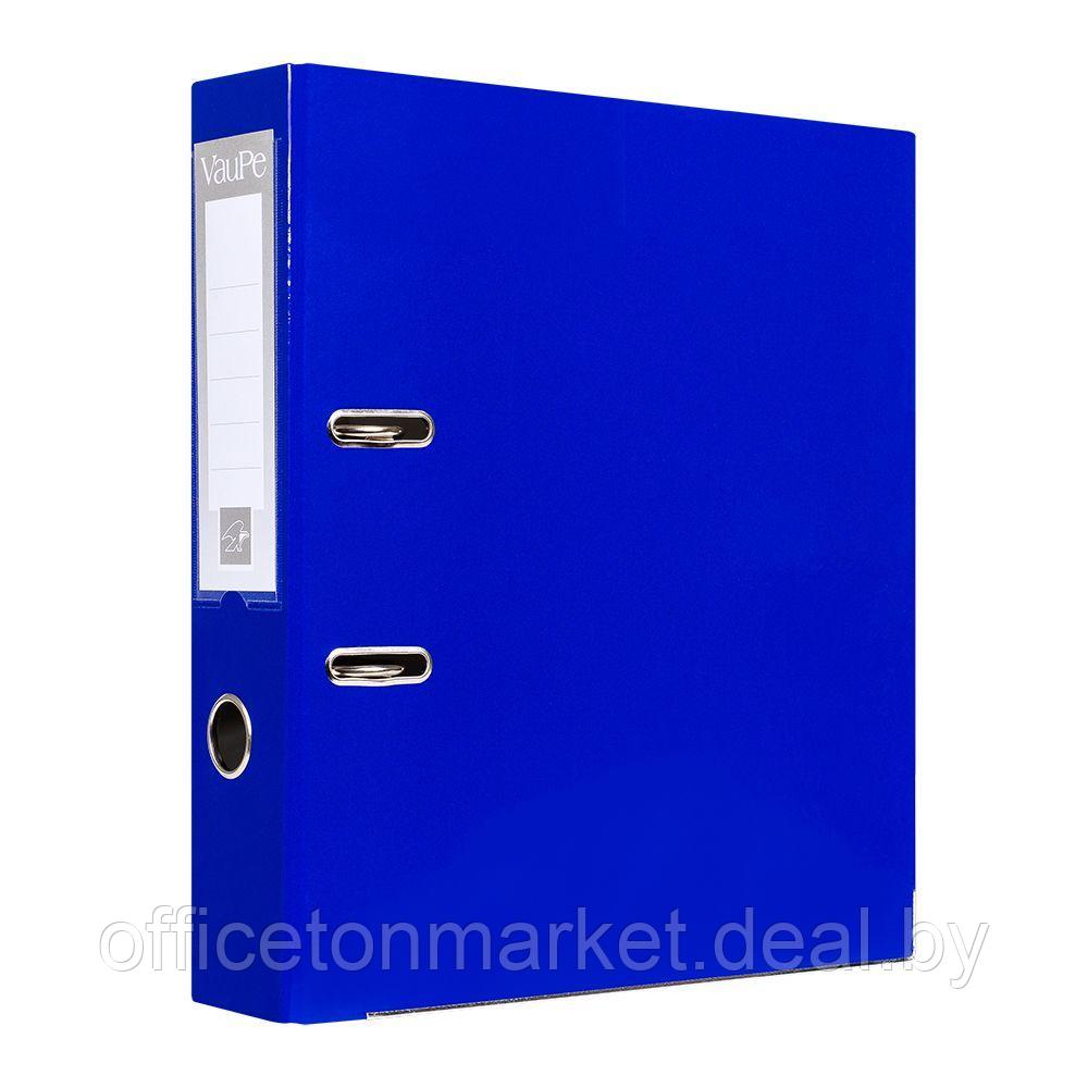Папка-регистратор "VauPe", А4, 75 мм, ламинированный картон, синий - фото 1 - id-p225508743