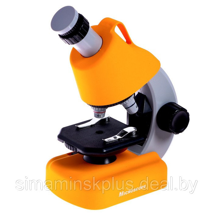 Микроскоп детский «Юный ученый» кратность х100, х400, х1200, подсветка, цвет жёлтый - фото 2 - id-p225509352