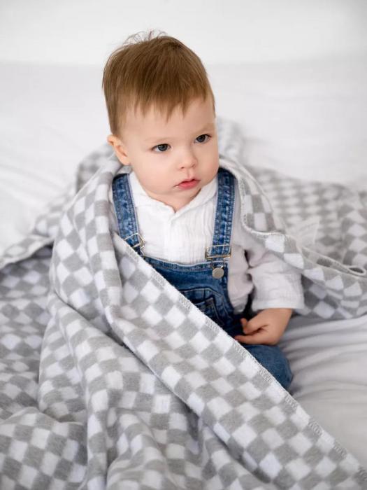 Байковое одеяло для новорожденного детей 110x140 в роддом детское фланелевое хлопковое тонкое одеяльце плед - фото 1 - id-p225509580
