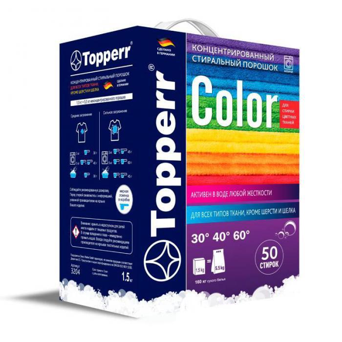 Средство Стиральный порошок для цветных тканей Topperr 1.5kg 3204 - фото 1 - id-p225509591