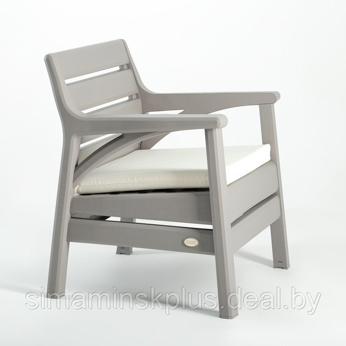 Набор садовой мебели "Барселона" 3 предмета: 2 кресла, стол, цвет серый - фото 9 - id-p225509636