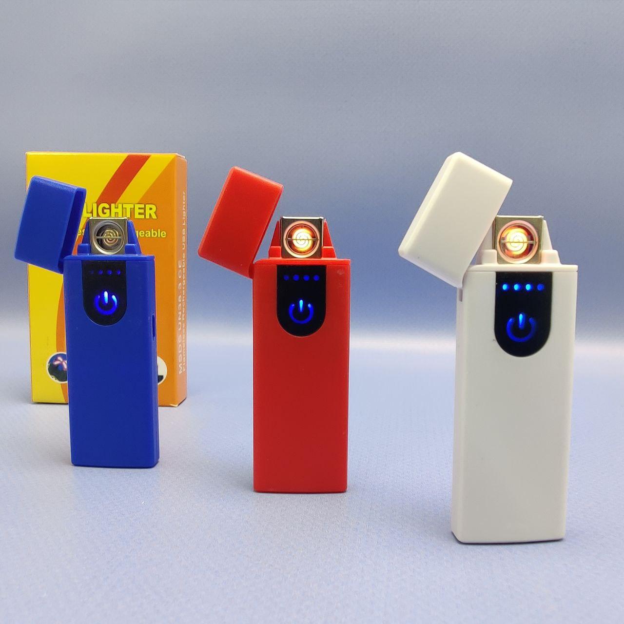 Зажигалка USB пьезозажигалка USB LIGHTER (беспламенная, перезаряжаемая). Красная - фото 3 - id-p225509942