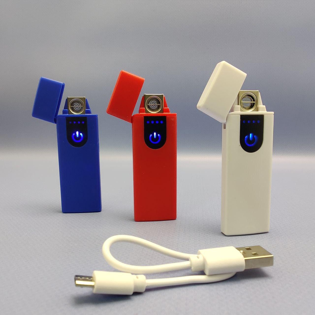 Зажигалка USB пьезозажигалка USB LIGHTER (беспламенная, перезаряжаемая). Белая - фото 2 - id-p225509943